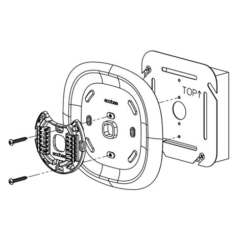 ecobee junction box adapter plate|EB.